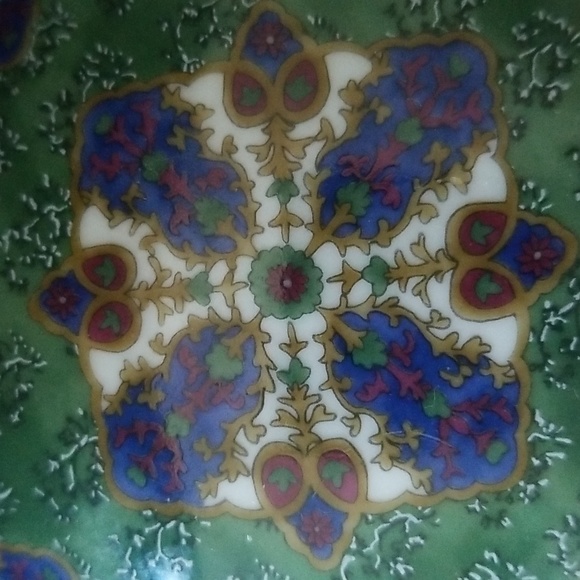 Takahashi Samarkand San Francisco Hand Decoated Octagonal Japan Floral Box - Picture 2 of 8